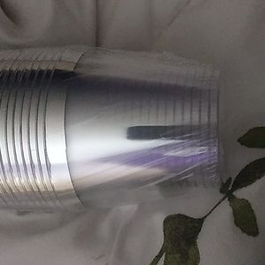 Silver rim plastic disposable cups set